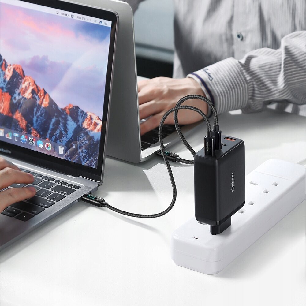 Mcdodo telefonilaadija, GaN, kiire, USB-C/USB, 4 PORTS, 120W, USB-C kaabel, CH-0771 цена и информация | Mobiiltelefonide laadijad | kaup24.ee