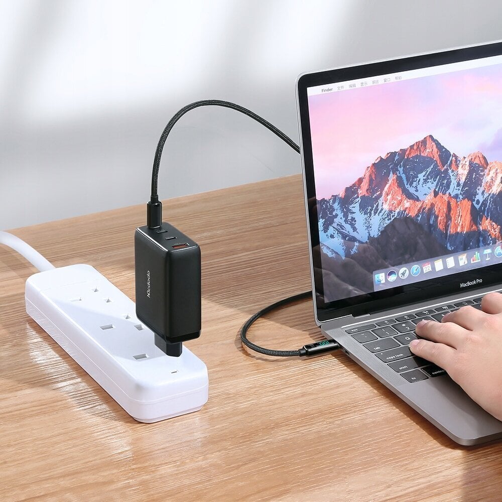 Mcdodo telefonilaadija, GaN, kiire, USB-C/USB, 4 PORTS, 120W, USB-C kaabel, CH-0771 цена и информация | Mobiiltelefonide laadijad | kaup24.ee