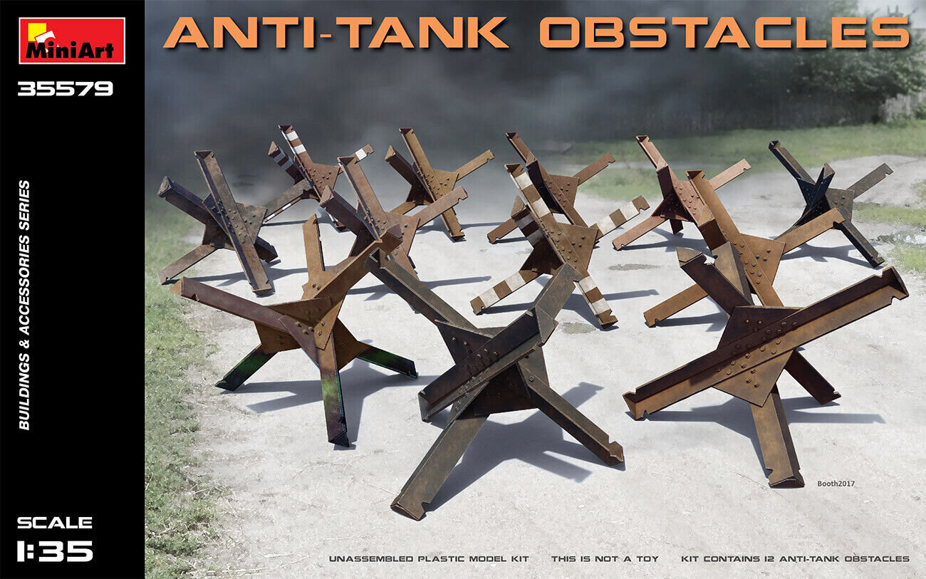 Liimitav mudel MiniArt 35579 Anti-tank Obstacles 1/35 цена и информация | Liimitavad mudelid | kaup24.ee