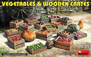 Liimitav mudel MiniArt 35629 Vegetables & Wooden Crates 1/35 hind ja info | Liimitavad mudelid | kaup24.ee