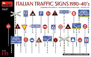 Liimitav mudel MiniArt 35637 ITALIAN TRAFFIC SIGNS 1930-40’s 1/35 цена и информация | Склеиваемые модели | kaup24.ee