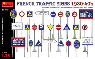 Liimitav mudel MiniArt 35645 French Traffic Signs 1930-40’s 1/35 цена и информация | Склеиваемые модели | kaup24.ee