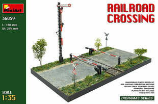 Liimitav mudel MiniArt 36059 Railroad Crossing 1/35 цена и информация | Склеиваемые модели | kaup24.ee