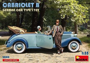 Liimitav mudel MiniArt 38018 Cabriolet B German Car Type 170V 1/35 цена и информация | Склеиваемые модели | kaup24.ee