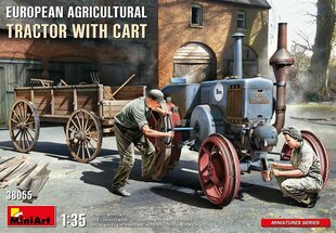 Liimitav mudel MiniArt 38055 European Agricultural Tractor with Cart 1/35 цена и информация | Склеиваемые модели | kaup24.ee