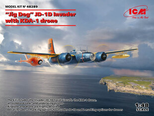 Liimitav mudel ICM 48289 'Jig Dog' JD-1D Invader with KDA-1 drone 1/48 hind ja info | Liimitavad mudelid | kaup24.ee