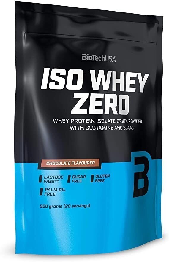 Protein Biotech Iso Whey Zero 500 g, šokolaadi maitsega цена и информация | Proteiin | kaup24.ee