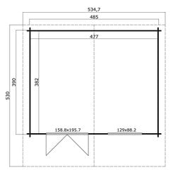 Aiamaja Gotland 6F 18,22m2 цена и информация | Садовые сараи, дровницы | kaup24.ee