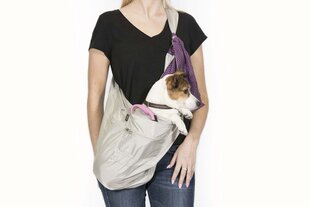 Складная переноска для собак, серо-фиолетовая цена и информация | Переноски, сумки | kaup24.ee