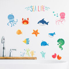 Sealife Наклейки на стену цена и информация | Декоративные наклейки | kaup24.ee
