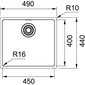 Valamu Franke Maris MRX 110-45, 122.0553.943 цена и информация | Köögivalamud | kaup24.ee