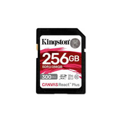 Mälukaart Kingston Canvas React Plus SD 256GB hind ja info | Mobiiltelefonide mälukaardid | kaup24.ee