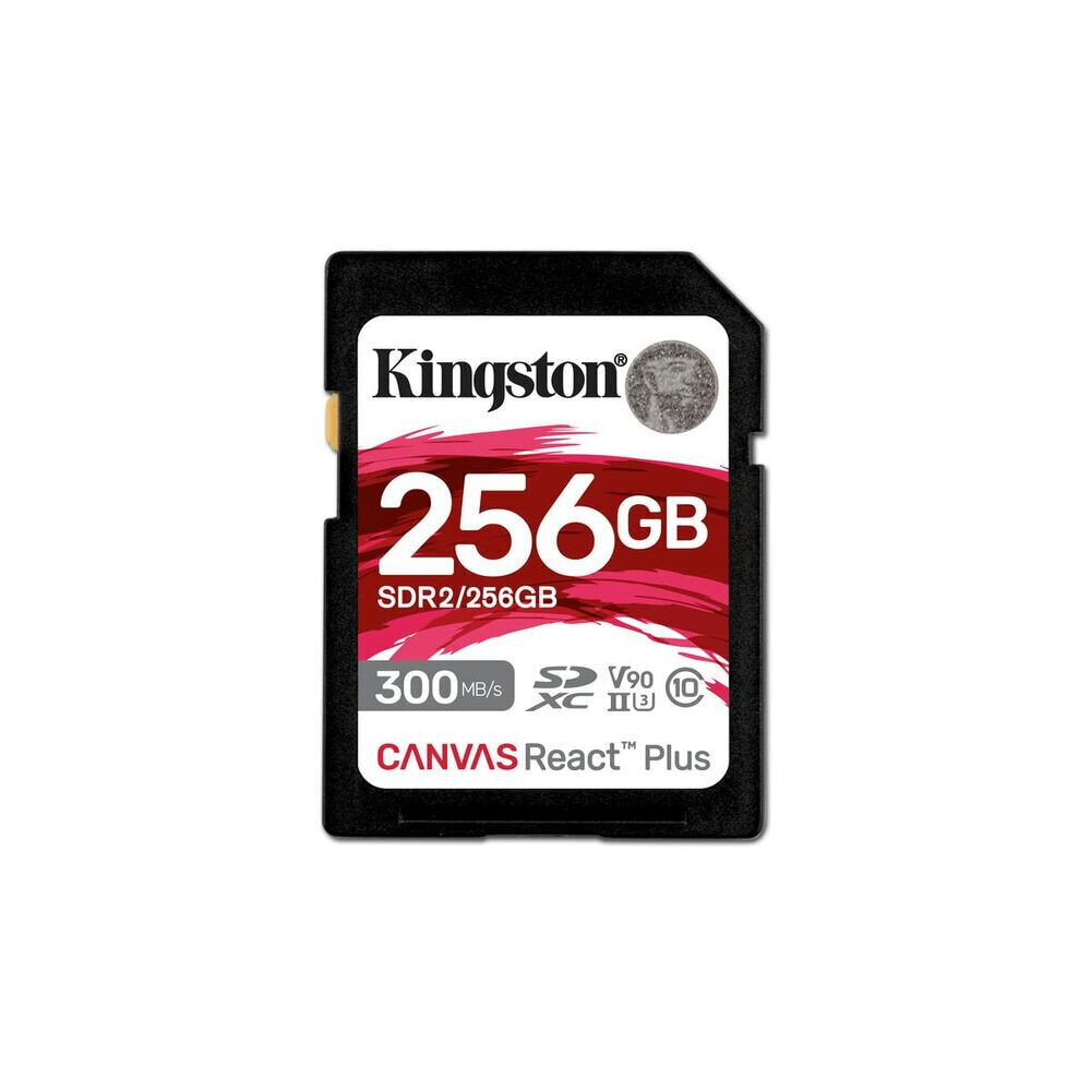 Mälukaart Kingston Canvas React Plus SD 256GB цена и информация | Mobiiltelefonide mälukaardid | kaup24.ee