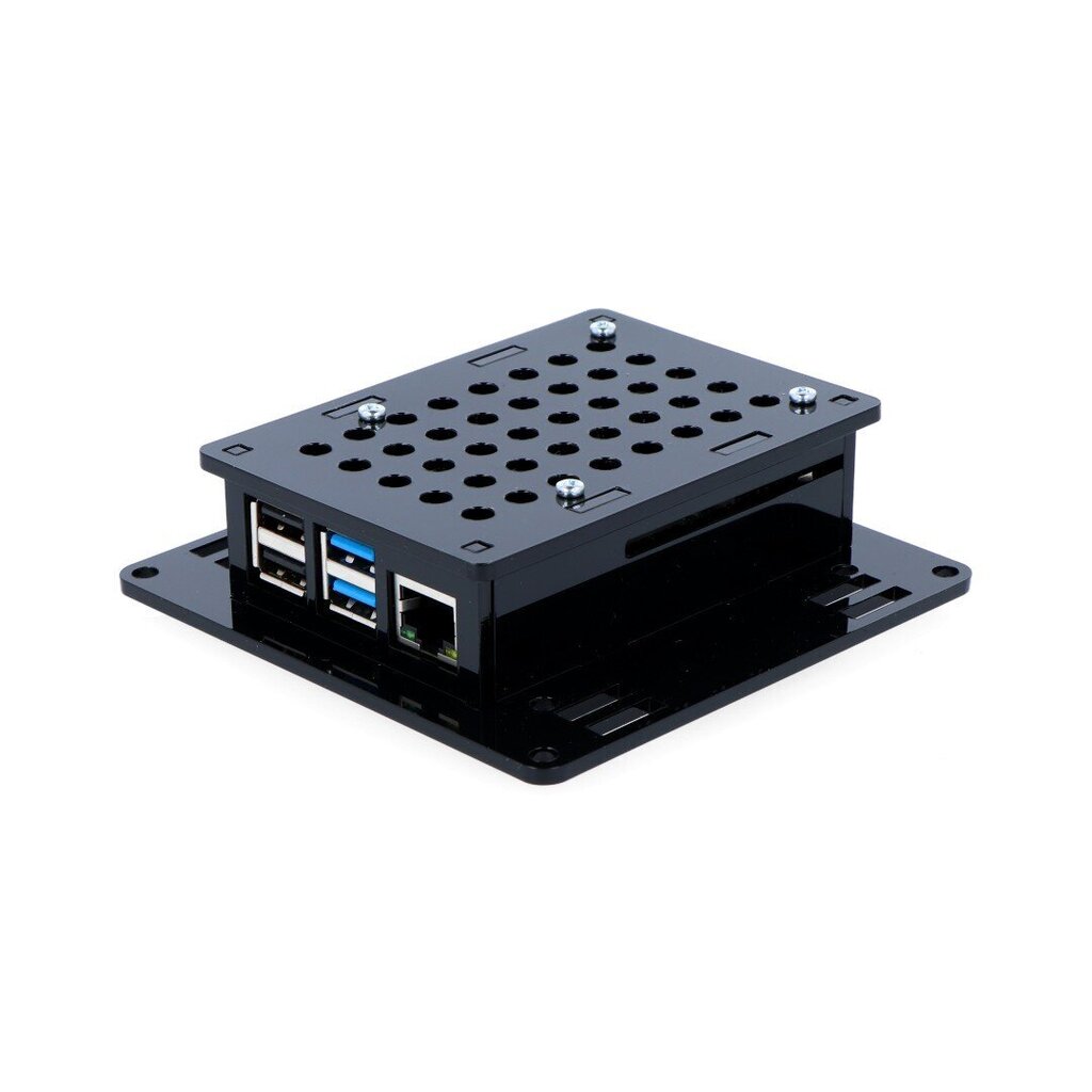 Ümbris Raspberry Pi 4B VESA v2 monitori kinnitus - must цена и информация | Robootika, konstruktorid ja tarvikud | kaup24.ee