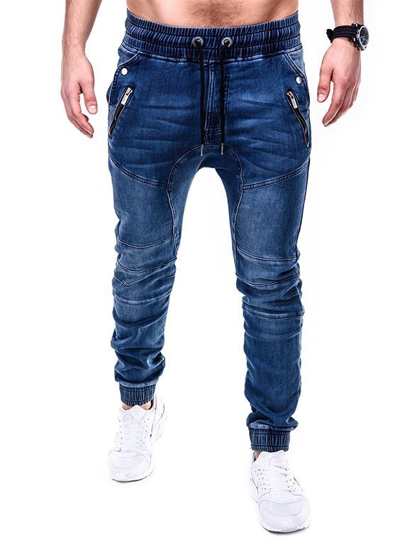 Meeste teksapüksid Ombre P404, sinine цена и информация | Meeste teksad | kaup24.ee