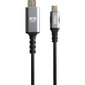 YENKEE, 3.1 (Gen 2) USB A - HDMI 4K/60Hz, 1.5m, alumiiniumist korpus, hall/must hind ja info | Mobiiltelefonide kaablid | kaup24.ee