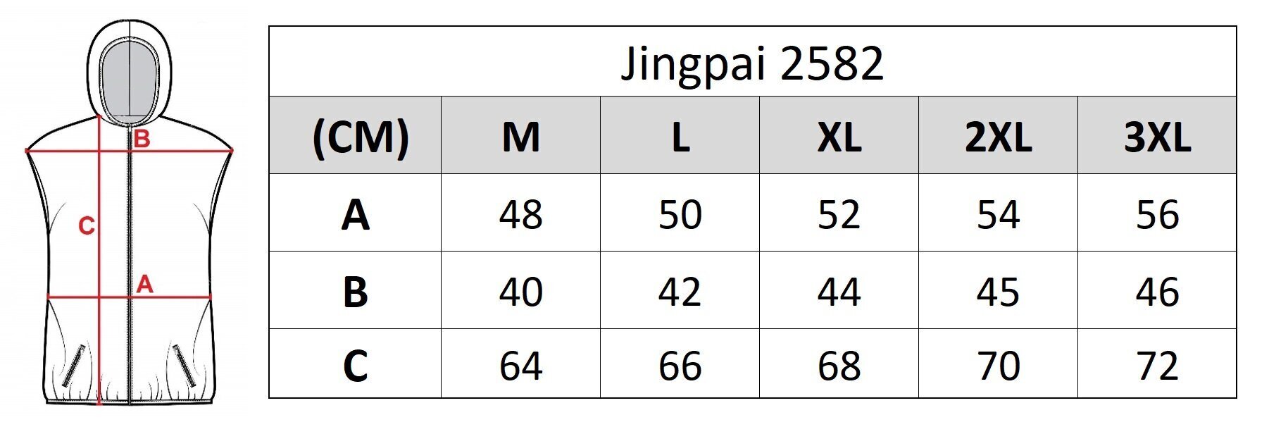 Meeste Jingpai vest, 2582, must hind ja info | Meeste vestid | kaup24.ee