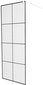 Walk-in dušisein Mexen Kioto, valge/must muster 70,80,90,100,110,120x200 cm hind ja info | Dušikabiinide uksed ja seinad | kaup24.ee