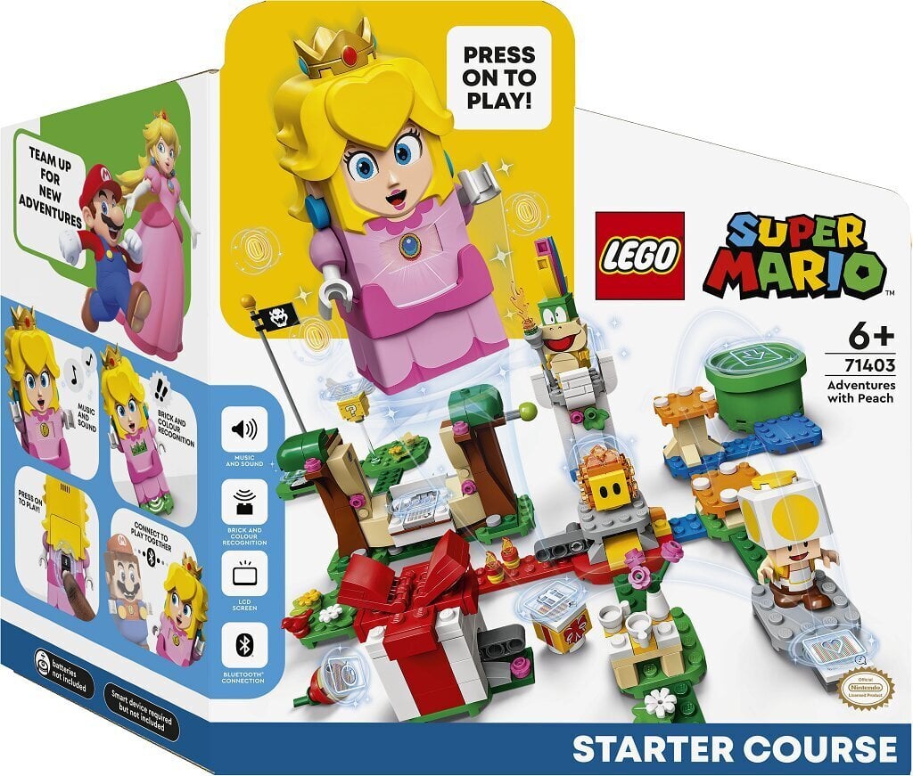 71403 LEGO® Super Mario seiklused koos Peachiga stardikomplekt цена и информация | Klotsid ja konstruktorid | kaup24.ee