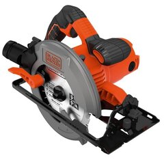 Ручная дисковая пила Black&Decker CS1550 66 мм 1500Вт цена и информация | Пилы, циркулярные станки | kaup24.ee