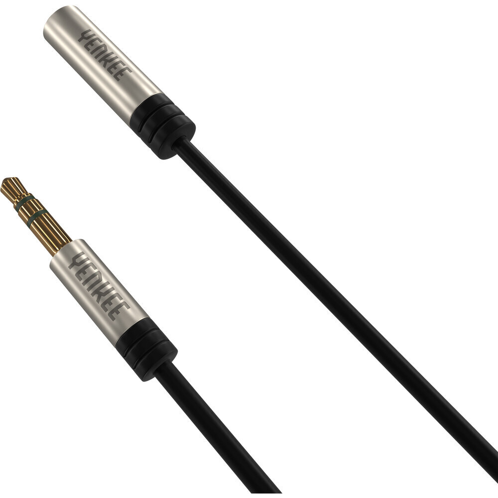 YENKEE YCA 222 BSR, Audio AUX, 2x3.5mm stereo (male to female), 2m цена и информация | Kaablid ja juhtmed | kaup24.ee