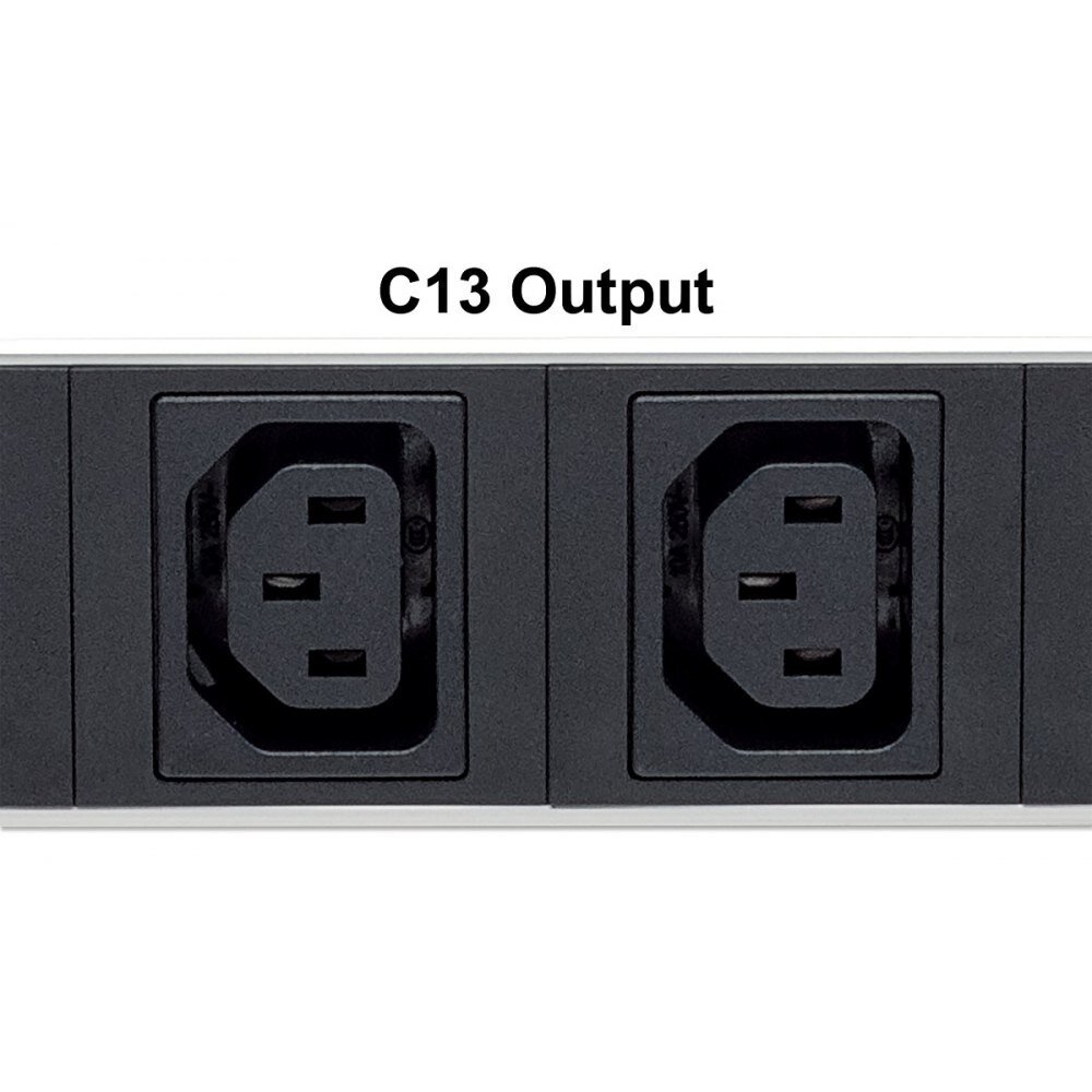 Toitejaotus Intellinet PDU 19” 8x C13, 1x C20, must цена и информация | Kaablid ja juhtmed | kaup24.ee