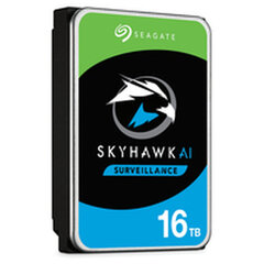 Seagate, HDD, Skyhawk AI 3,5" 16TB SATA 6GB/s цена и информация | Внутренние жёсткие диски (HDD, SSD, Hybrid) | kaup24.ee