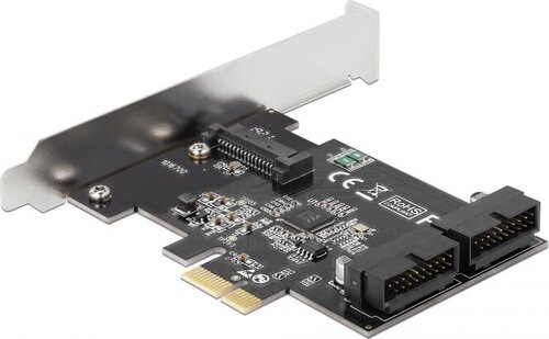 Контроллер DELOCK CARD PCI-E X1->2X USB 3.0 КРОНШТЕЙН ШТИФТА цена и информация | Регуляторы | kaup24.ee