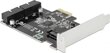 DELOCK CARD PCI-E X1->2X USB 3.0 PINHEADER BRACKET hind ja info | Regulaatorid | kaup24.ee