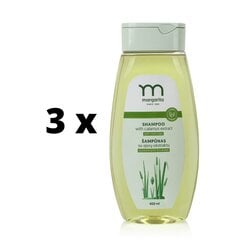 Ayeri ekstraktiga šampoon MARGARITA juuste väljalangemise vastu, 400ml x 3 tk. pakett hind ja info | Šampoonid | kaup24.ee