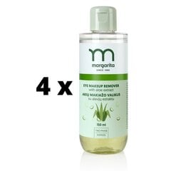 MARGARITA Silmameigieemaldaja aaloe ekstraktiga 150ml x 4 tk. pakett hind ja info | Näopuhastusvahendid | kaup24.ee