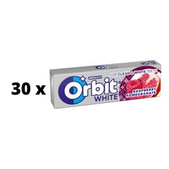 Närimiskumm ORBIT, vaarika ja granaatõuna maitsega, 14 g x 30 tk. цена и информация | Сладости | kaup24.ee