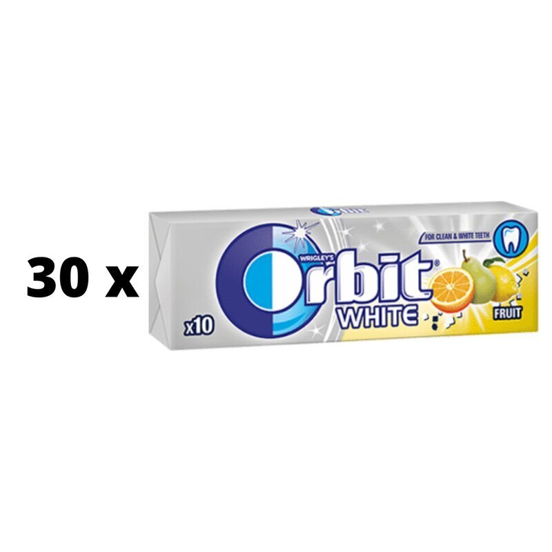 Närimiskumm ORBIT White Fruit, 14 g x 30 tk. цена и информация | Maiustused | kaup24.ee