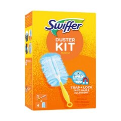 Swiffer Duster Starter Kit minikäepide + 4tk täiteaine x 1tk. pakett hind ja info | Puhastustarvikud | kaup24.ee