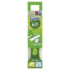 Метла Swiffer Sweeper Starter Kit XXL, сухая порция. 8 шт и мокрая порция. 3 шт. х 1 шт., упаковка цена и информация | Принадлежности для уборки | kaup24.ee