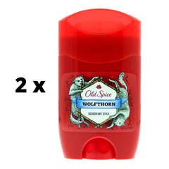 Дезодорант-карандаш OLD SPICE Wolfthorn, 50 мл x 2 шт., упаковка цена и информация | Дезодоранты | kaup24.ee