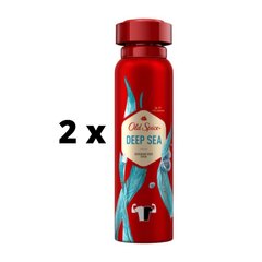 Spray-deodorant OLD SPICE Deep Sea, 150ml x 2 tk. pakett hind ja info | Deodorandid | kaup24.ee