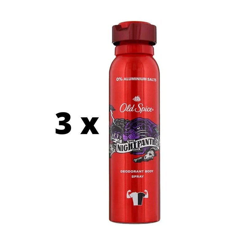 Deodorant OLD SPICE Night Panther, 150 ml x 3 tk. pakett hind ja info | Deodorandid | kaup24.ee