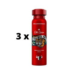 Deodorant OLD SPICE Tiger Claw, 150 ml x 3 tk. pakett hind ja info | Deodorandid | kaup24.ee