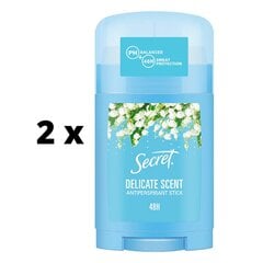 Naiste pliiatsiga higistamisvastane aine SECRET Delicate 40ml x 2 tk. pakett hind ja info | Deodorandid | kaup24.ee