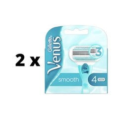 Raseerimispead VENUS Smooth, 4 tk. x 2 pakk pakett цена и информация | Косметика и средства для бритья | kaup24.ee