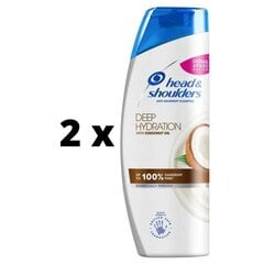 Šampoon HEAD & SHOULDERS Deep Hydration 400 ml x 2 tk. pakett hind ja info | Šampoonid | kaup24.ee