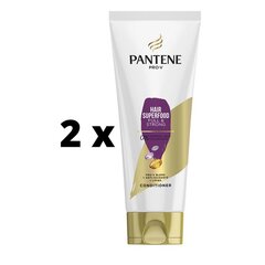 Бальзам Pantene 3MM Superfood, 200 мл x 2 шт. упаковка цена и информация | Бальзамы, кондиционеры | kaup24.ee