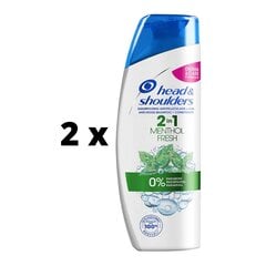 Šampoon HEAD & SHOULDERS Menthol 2in1, 360 ml x 2 tk. pakett hind ja info | Šampoonid | kaup24.ee