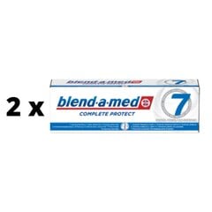 Зубная паста BLEND A MED Complete 7 WHITE, 75 мл x 2 шт., упаковка цена и информация | Для ухода за зубами | kaup24.ee