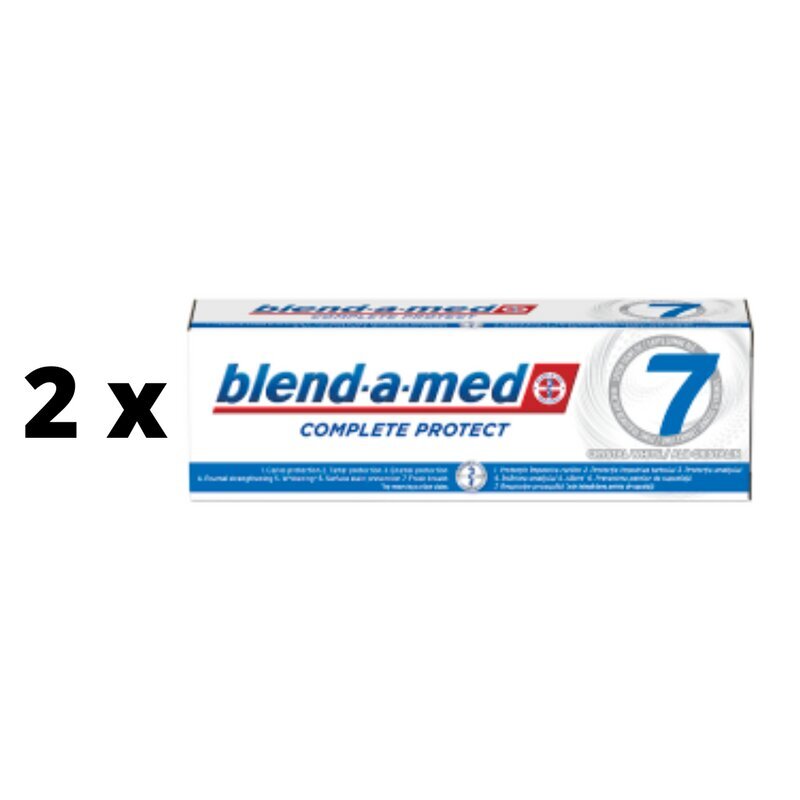 Hambapasta Blend A Med Complete 7 White, 75 ml x 2 tk hind ja info | Suuhügieen | kaup24.ee