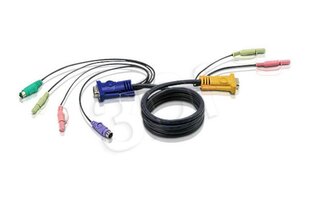 Aten, VGA/PS/2/HDB-15/SPHD, 5 м цена и информация | Кабели и провода | kaup24.ee