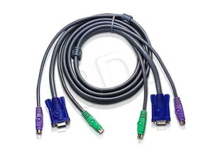 Aten, VGA/PS2, 1.8 m hind ja info | Kaablid ja juhtmed | kaup24.ee