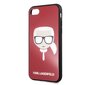 Karl Lagerfeld KLHCPXDLHRE iPhone X/Xs czerwony/red Iconic Glitter Karl`s Head цена и информация | Telefoni kaaned, ümbrised | kaup24.ee