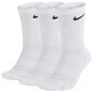 Sokid Nike U NK Everyday Cush Crew, valge, 3 tk hind ja info | Meeste sokid | kaup24.ee